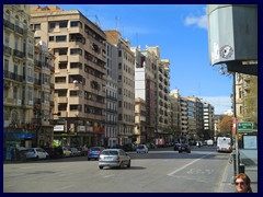  Calle Xàtiva, part of the ring road near the station